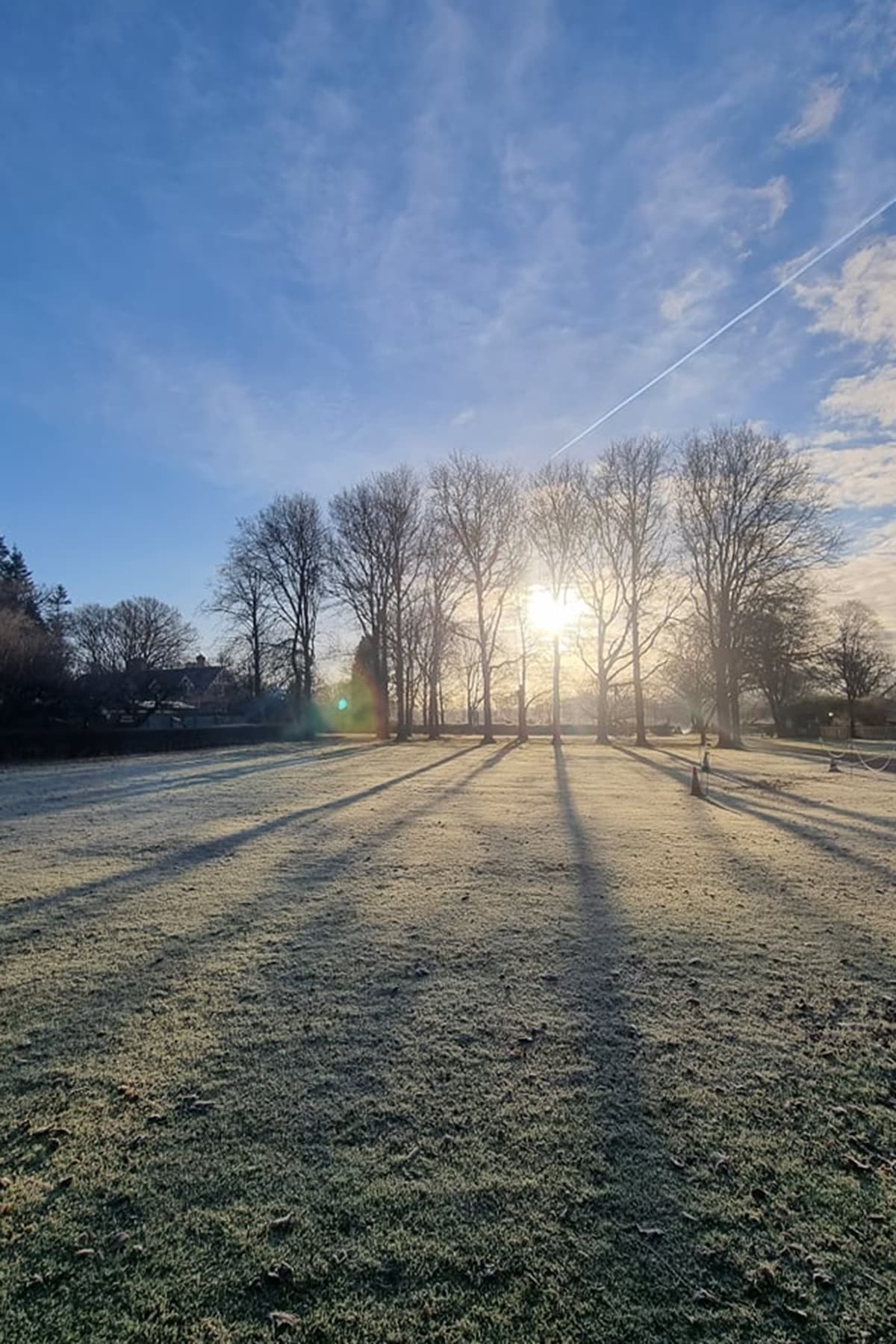 A frosty field at the Rural Life Living Museum