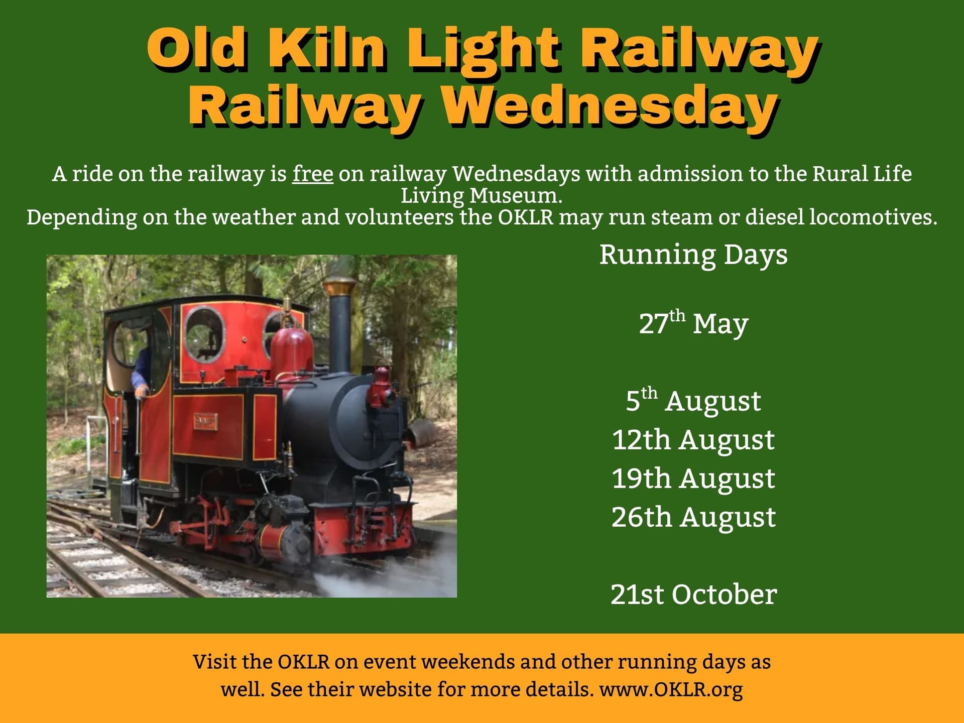 Railway Wednesday at the Rural Life Living Museum